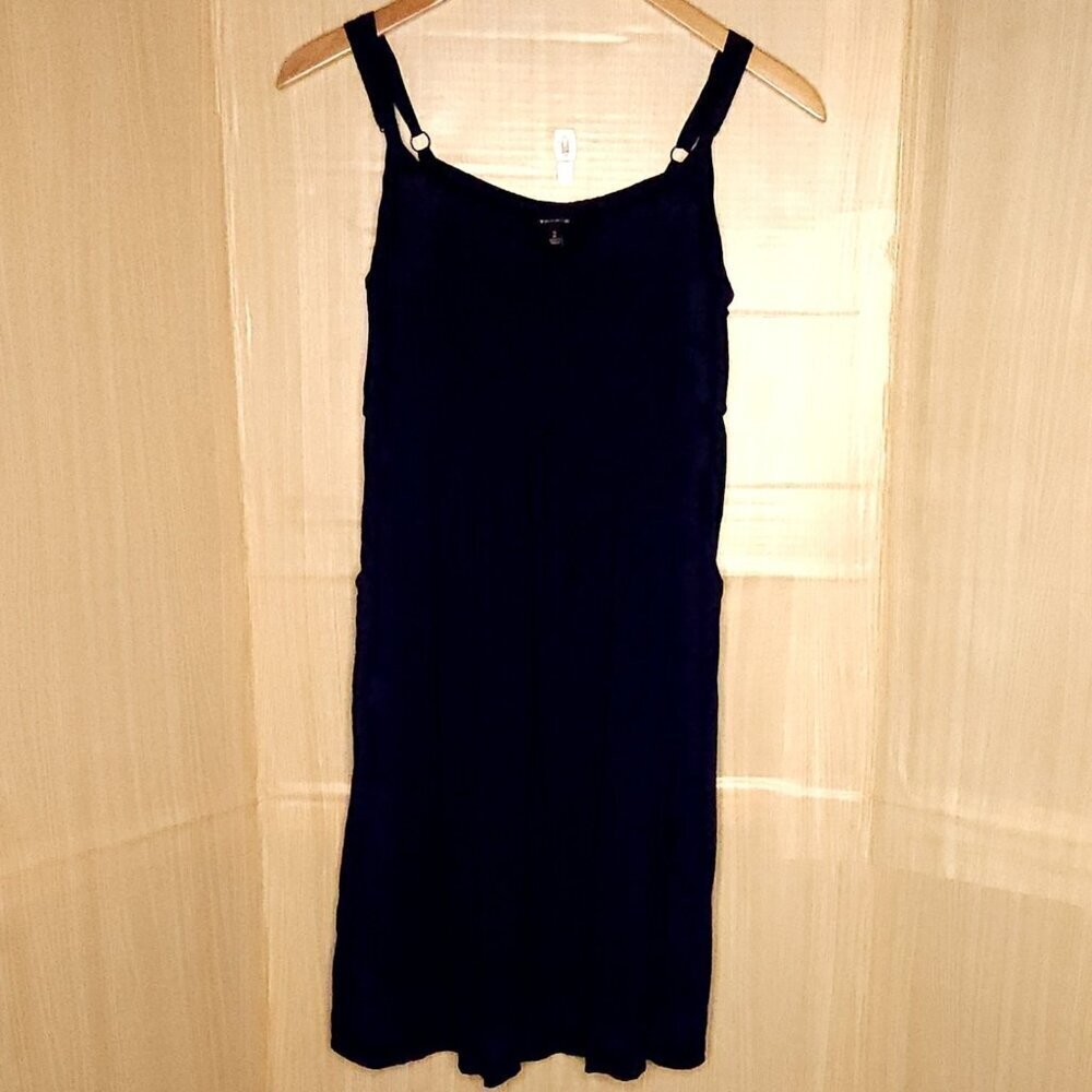 Torrid Womens Navy Blue Flowy Adjustable Strap Midi Sundress 2X